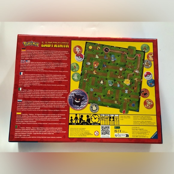 Pokemon Labyrinth Official TCG Board Game Ft Charmander Bulbasaur Squirtle - Picture 6 of 6